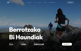 B2H trail running site