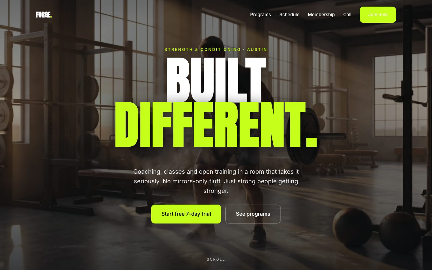 FORGE gym site