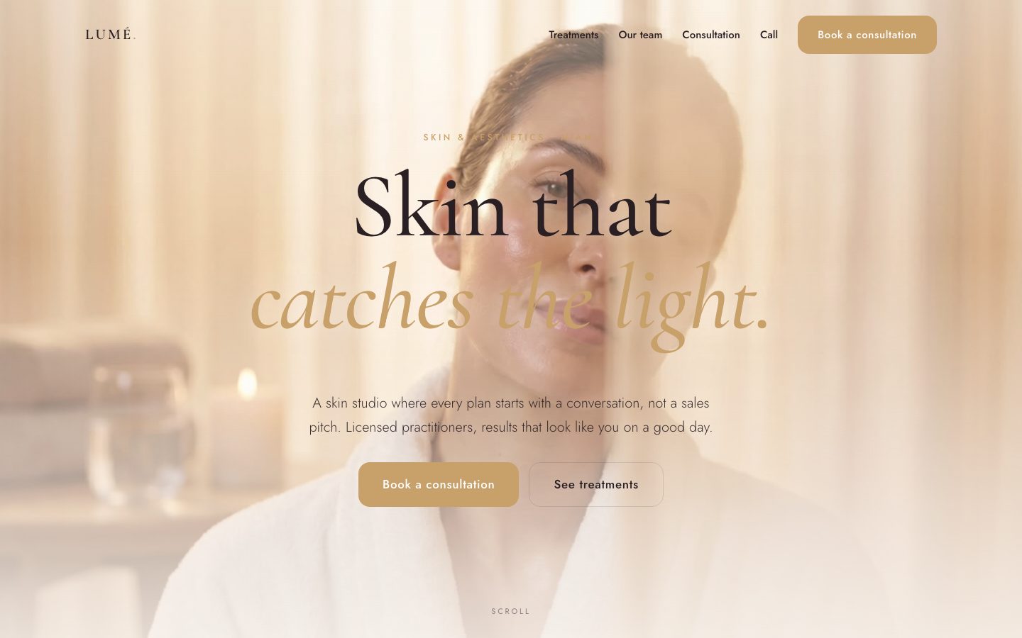 Example animated website by Magno Sites